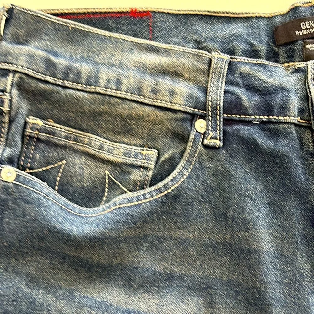 True Religion jeans NWT w34 l32 GENO relaxed slim dark smoky wash